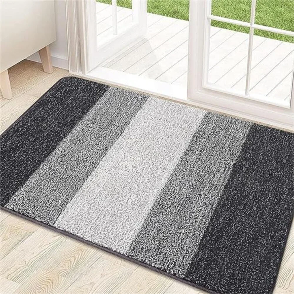 Indoor Door Mat, 32x20 Non-Slip Absorbent Dirt Trapper Entrance Mat, Low-Profile